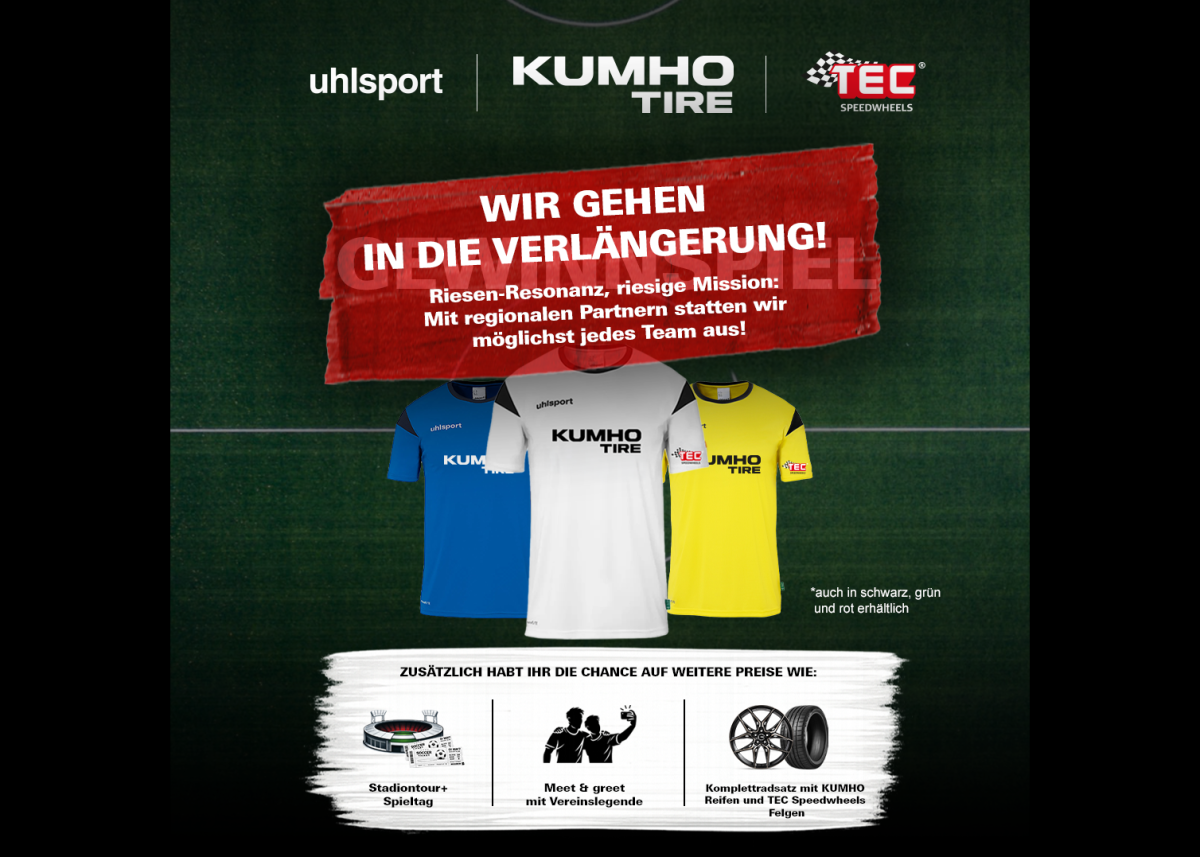 Über 500 Teams aus ganz Deutschland: KUMHO erweitert die große WM-Aktion für den Amateurfußball