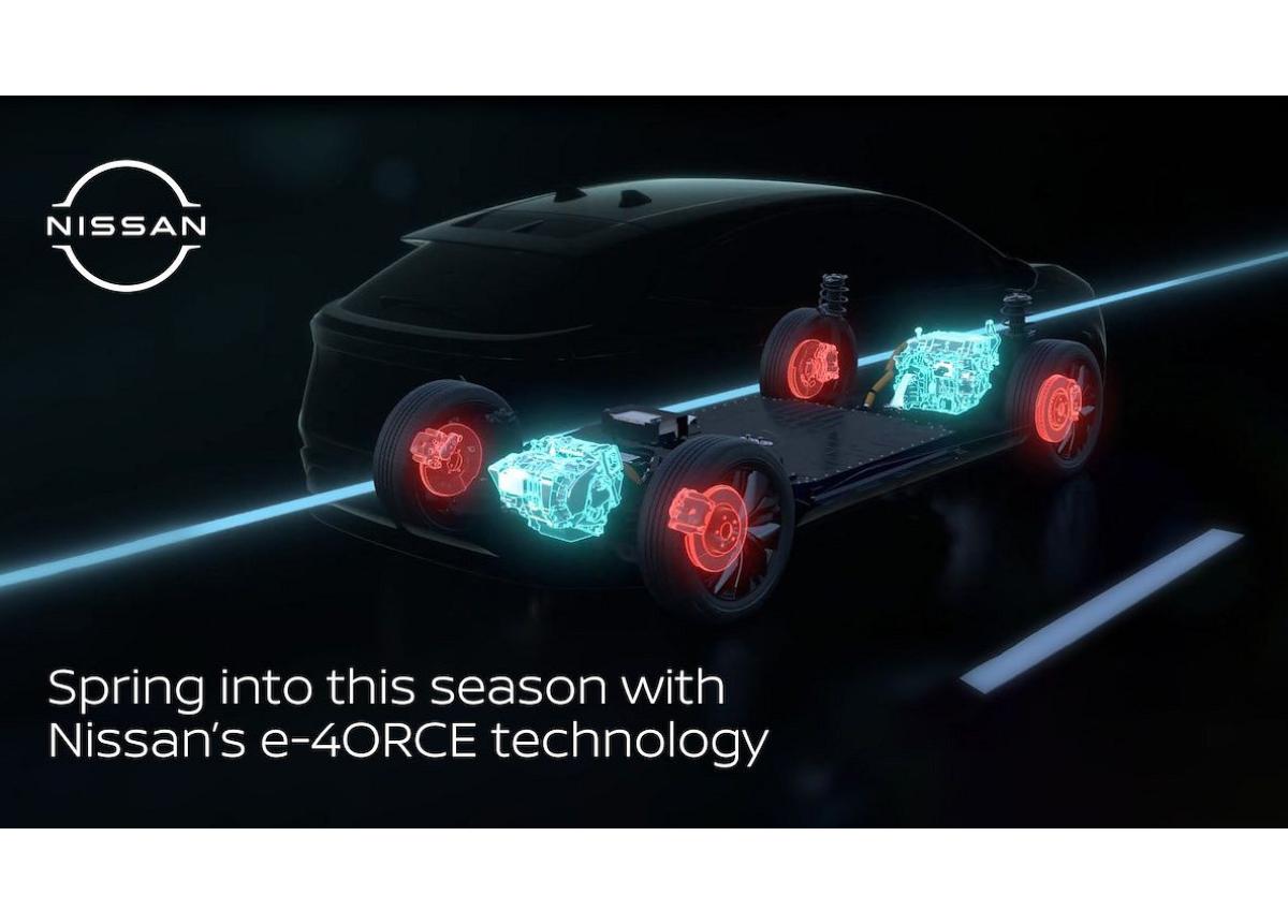 Nissan e-4ORCE Allradtechnik reagiert blitzschnell