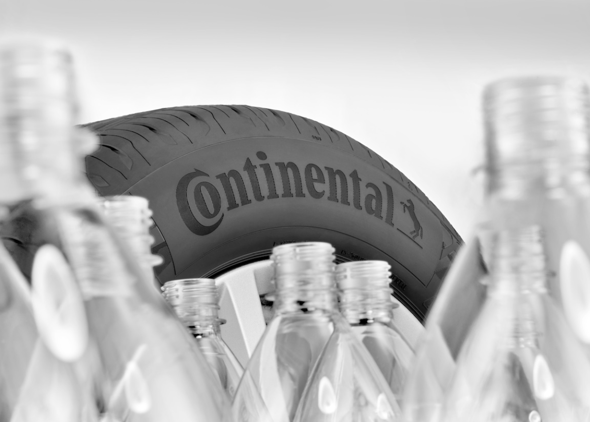 Recycelte Plastikflaschen erhöhen Anteil nachhaltigerer Materialien in Reifen von Continental