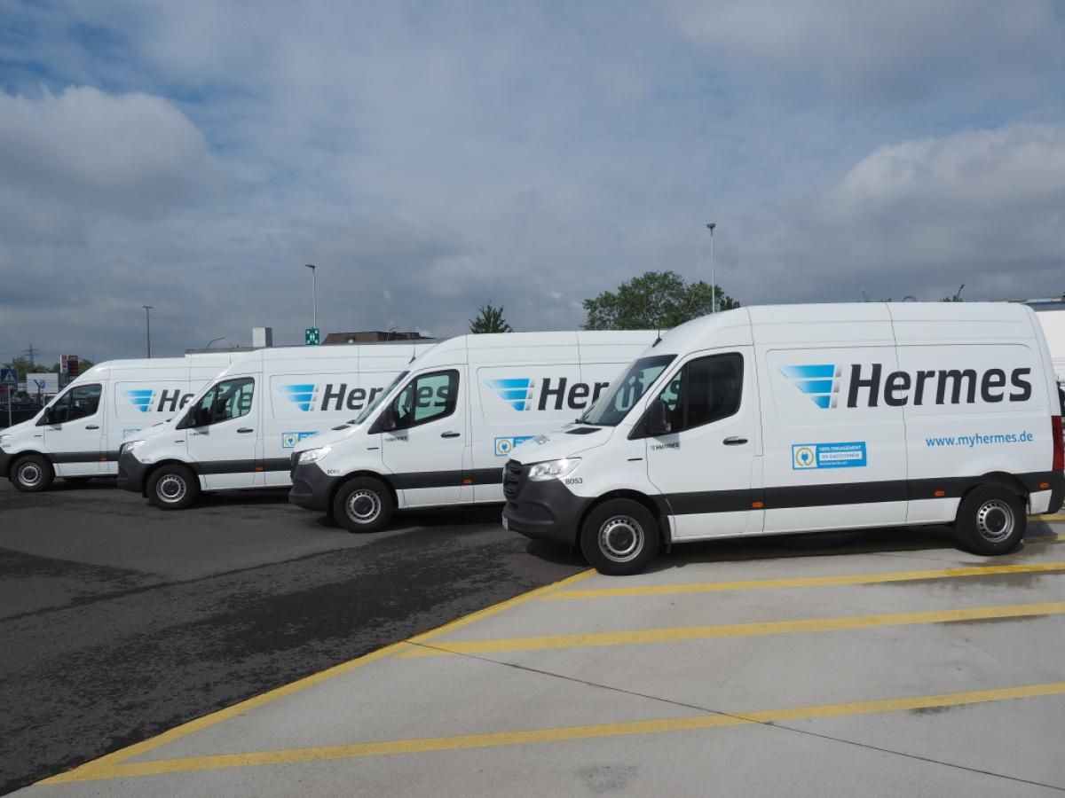 Hermes fährt mit weiteren eSprintern emissionsfrei 