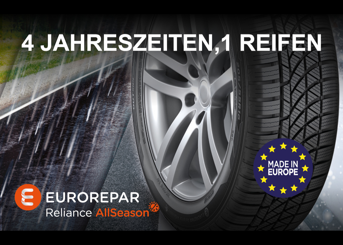 Eurorepar stellt seinen neuen Reliance AllSeason-Reifen vor
