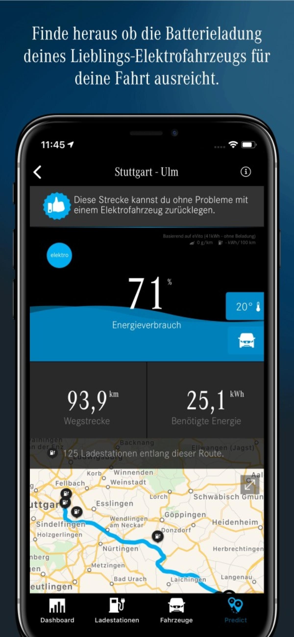 Überarbeitete eVan Ready App 