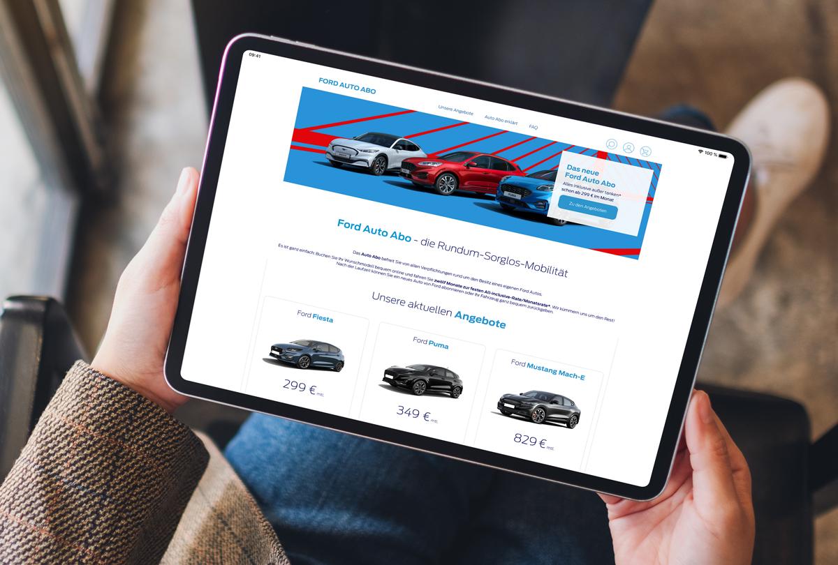Das neue Ford Auto Abo: All-Inclusive, transparent und rein digital 