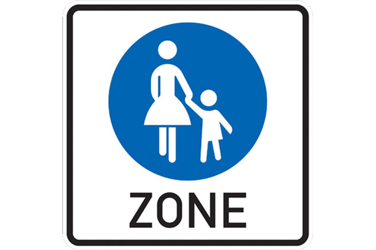 Fahrradfahren in der Fußgängerzone