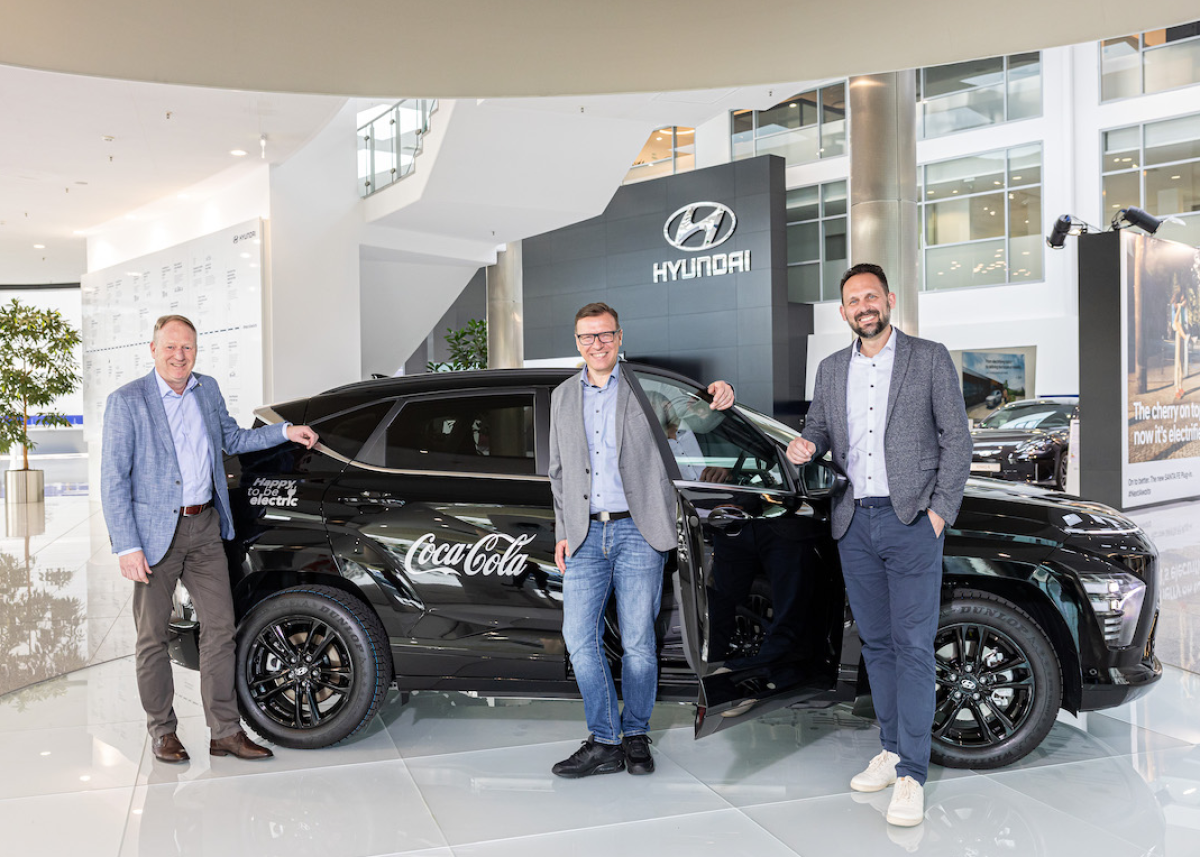 Hyundai liefert 500. KONA Elektro an Coca-Cola Europacific Partners Deutschland