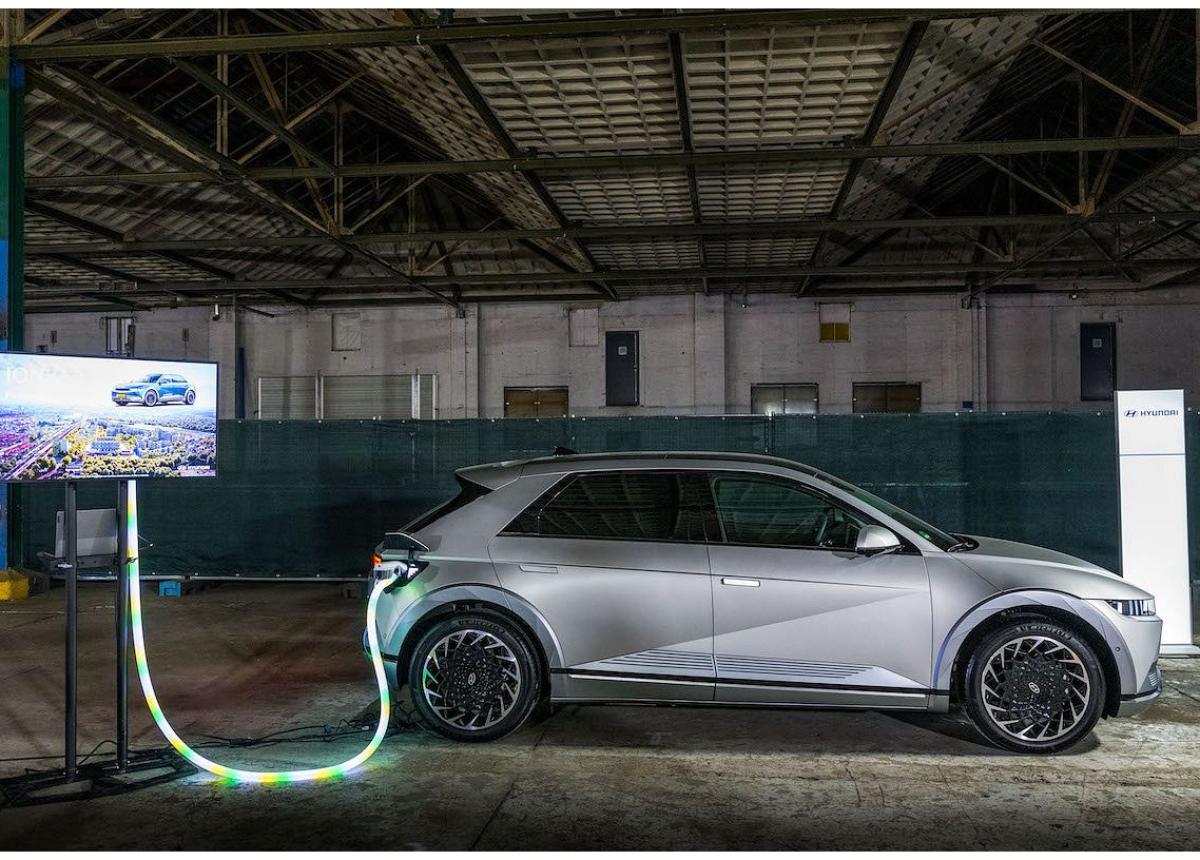 Hyundai: Die Vehicle to Grid (V2G)-Technologie unterstützt Nutzung von Strom aus erneuerbaren Energiequellen