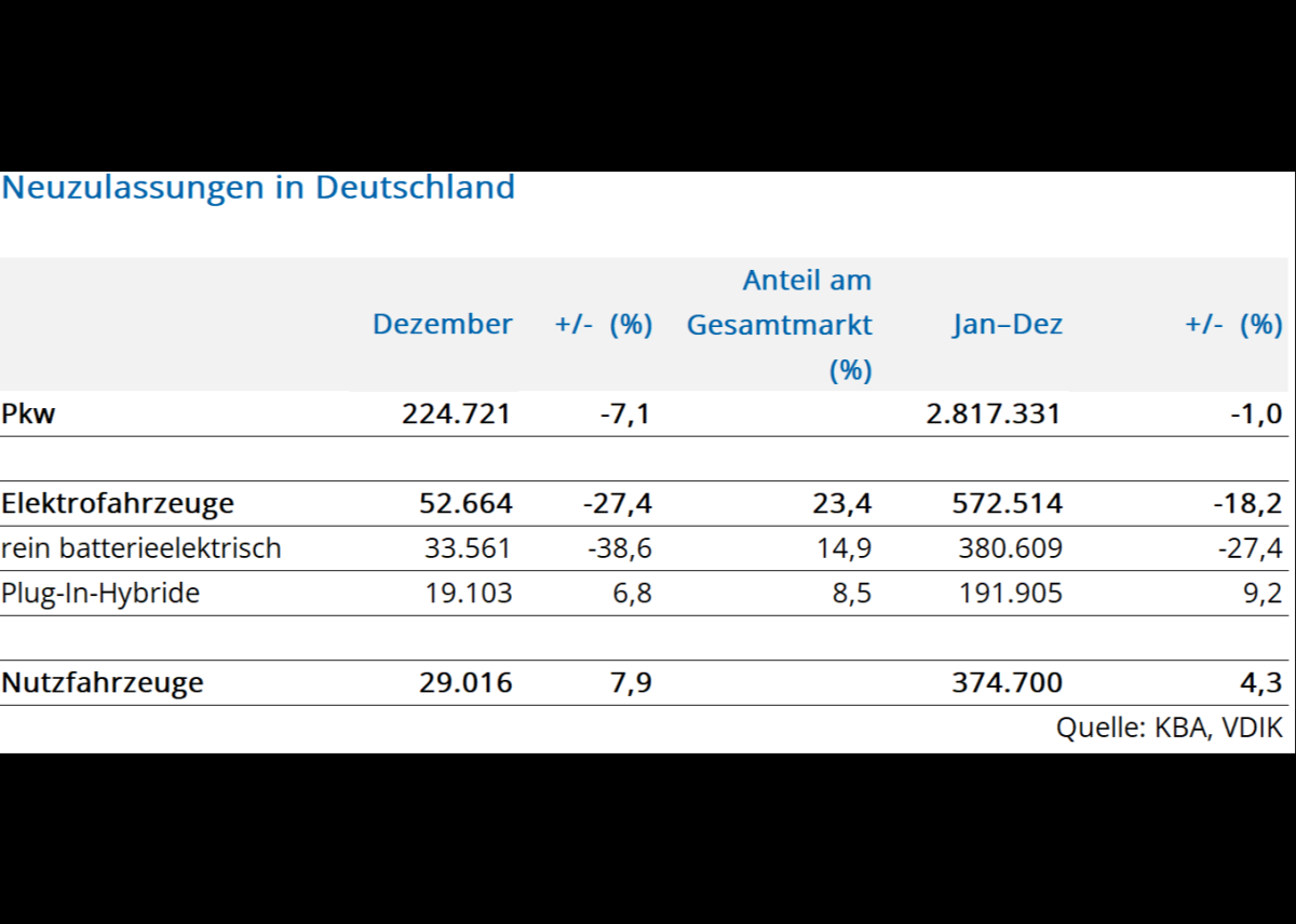 Marktanteil von E-Autos weiter rückläufig - Förderung muss alle Marken berücksichtigen