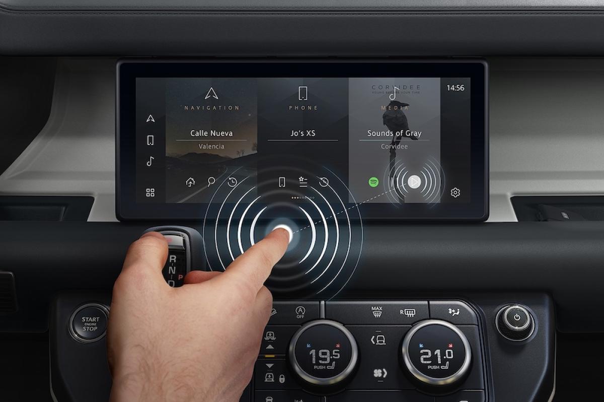 Jaguar Land Rover entwickelt kontaktlosen Touchscreen