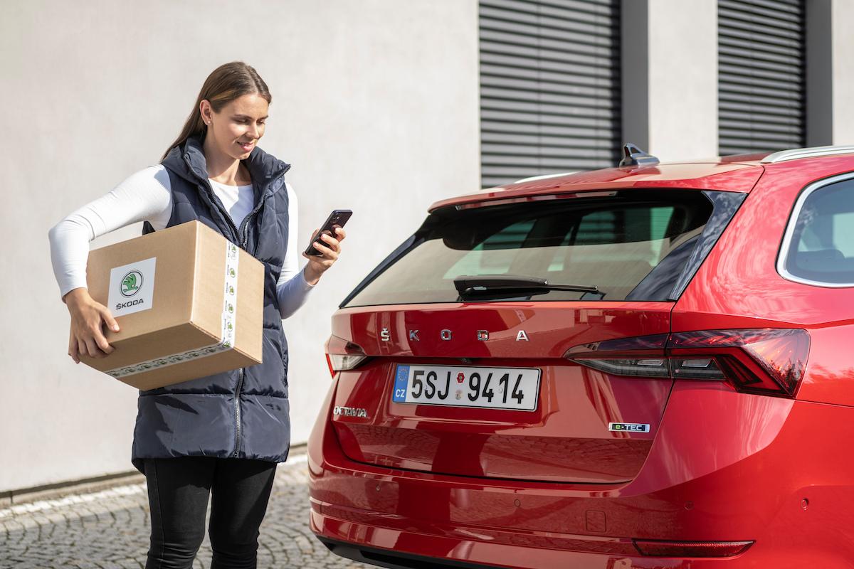Lieferung von Online-Bestellungen direkt ins Auto