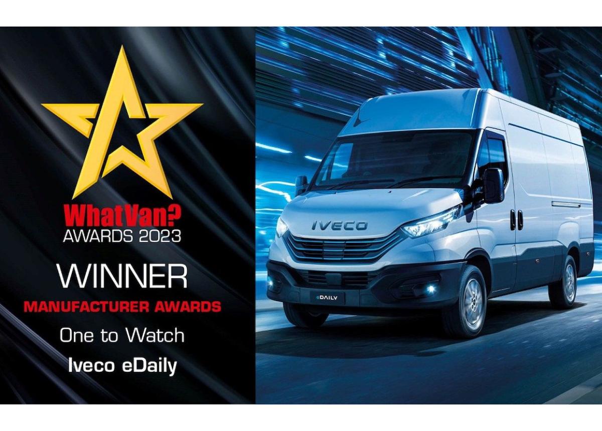 Der neue IVECO eDAILY gewinnt den begehrten Award „One to Watch“ von What Van?