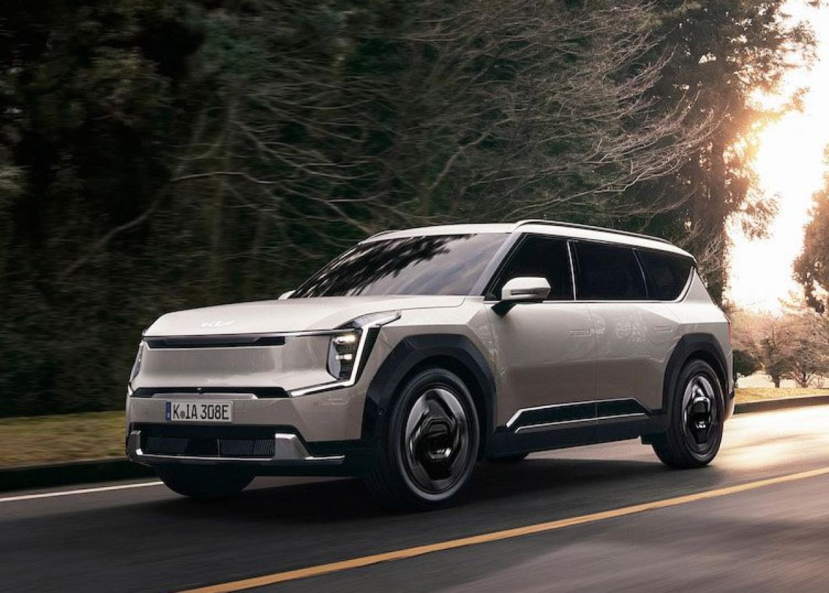 Kia EV9 glänzt mit bis zu 563 Kilometern Reichweite