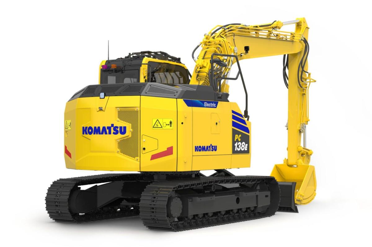 Komatsu bringt Elektrobagger auf den Markt