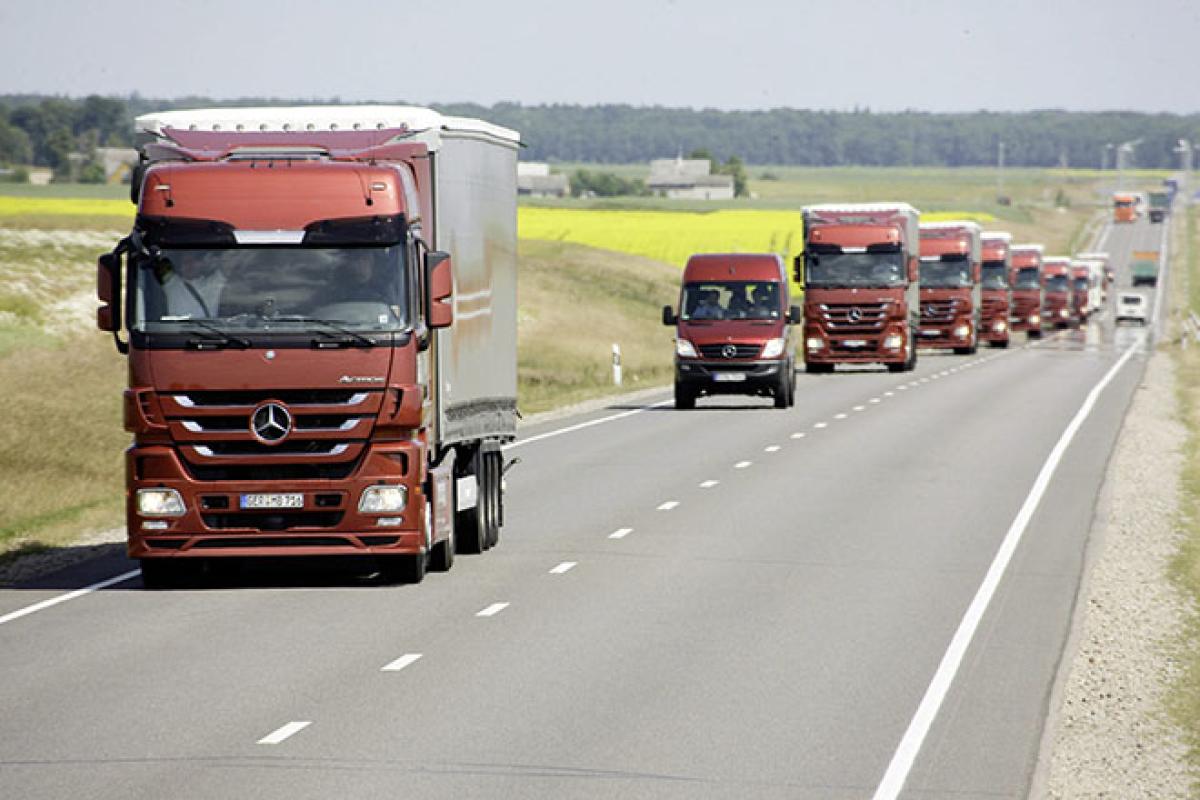 Automatisierte Lkw-Konvois