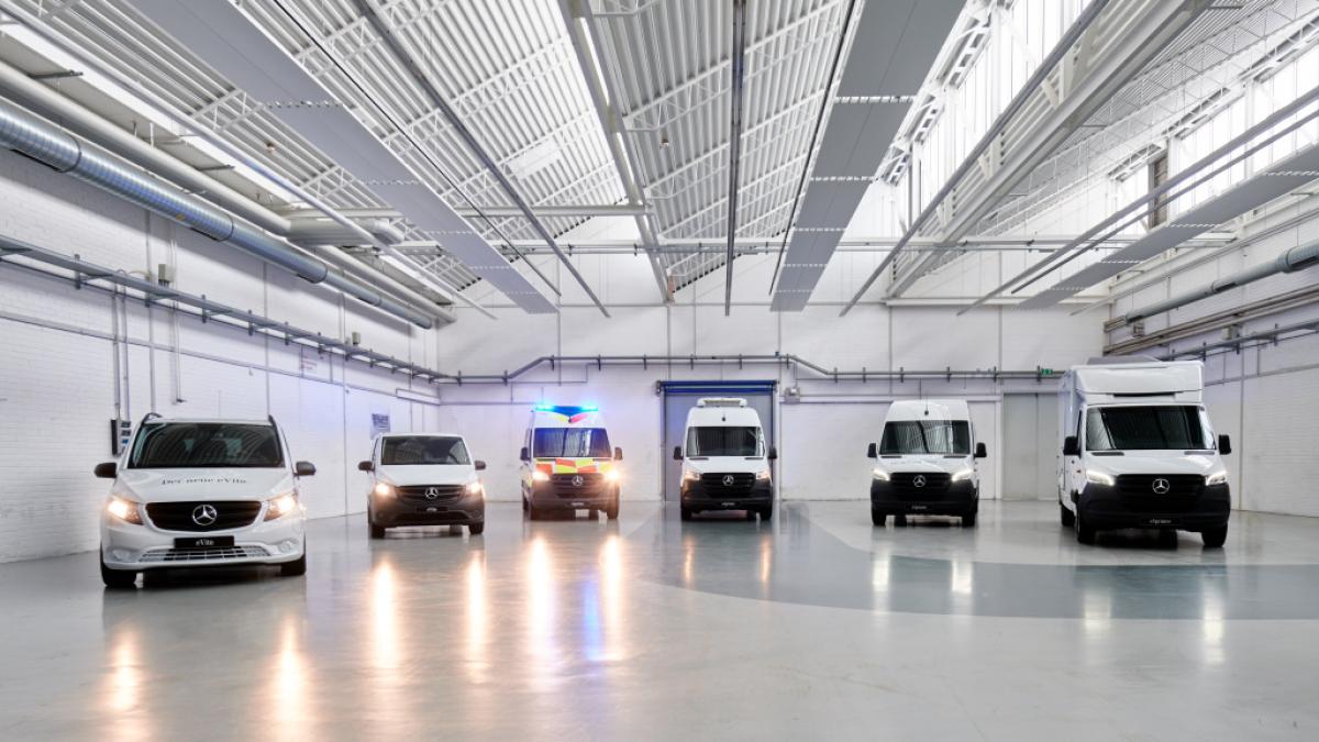 Aufbaulösungen mit lokal-emissionsfreien Vans von Mercedes-Benz