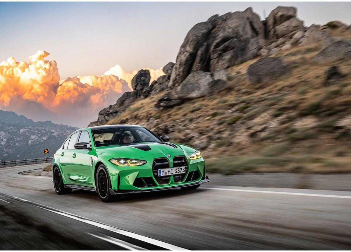Die M-Tasten im BMW M3 Competition - 2021 - mit Drift Analyser