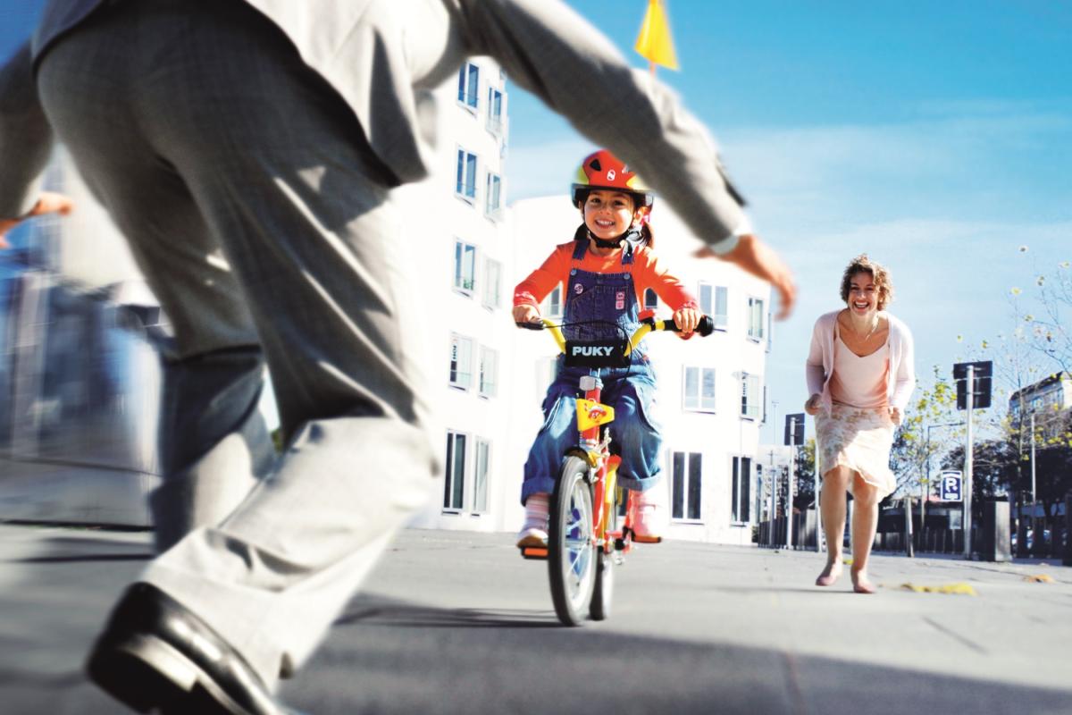 Wie Kinder das Radfahren lernen