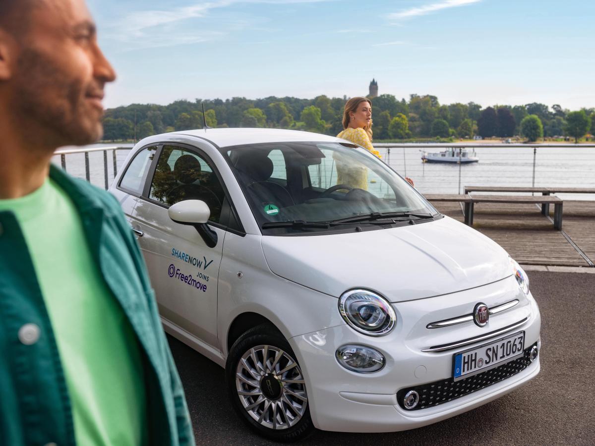 Free2move | SHARE NOW: Hamburger Flotte wächst um 650 Fiat 500e