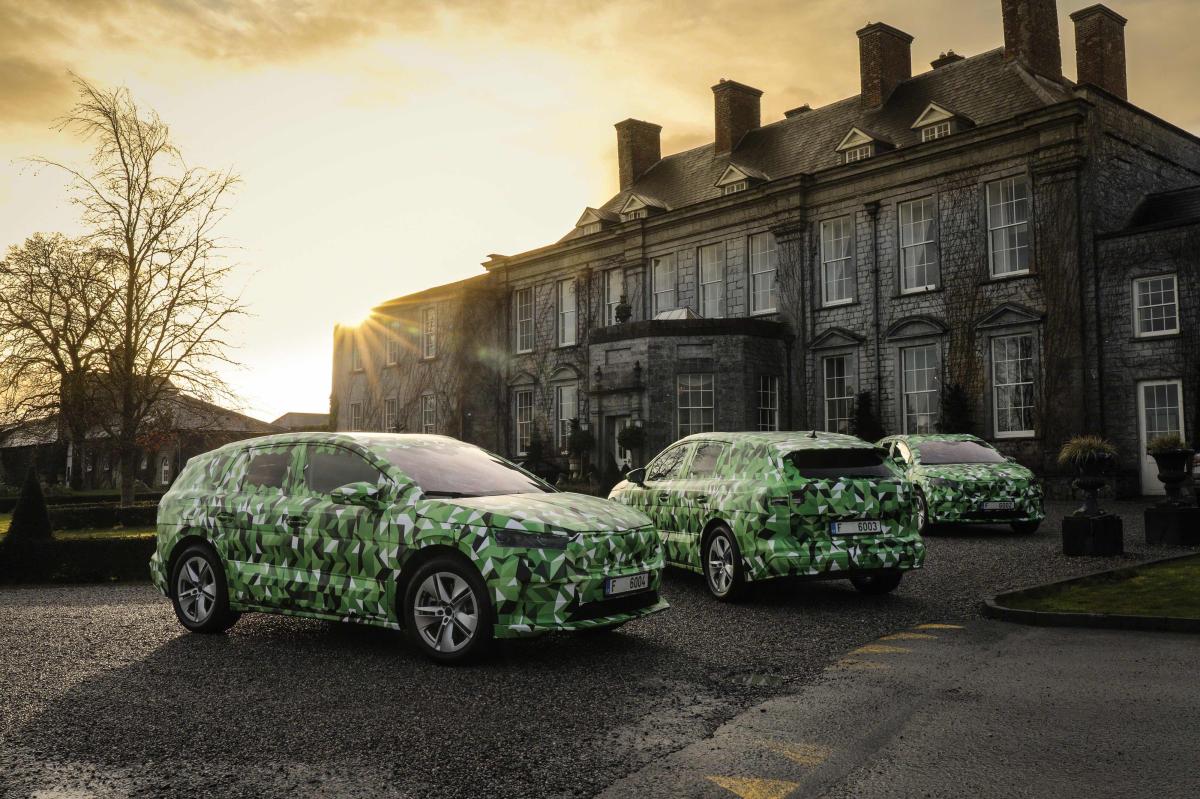Der Skoda Enyaq iV steht in den Startlöchern