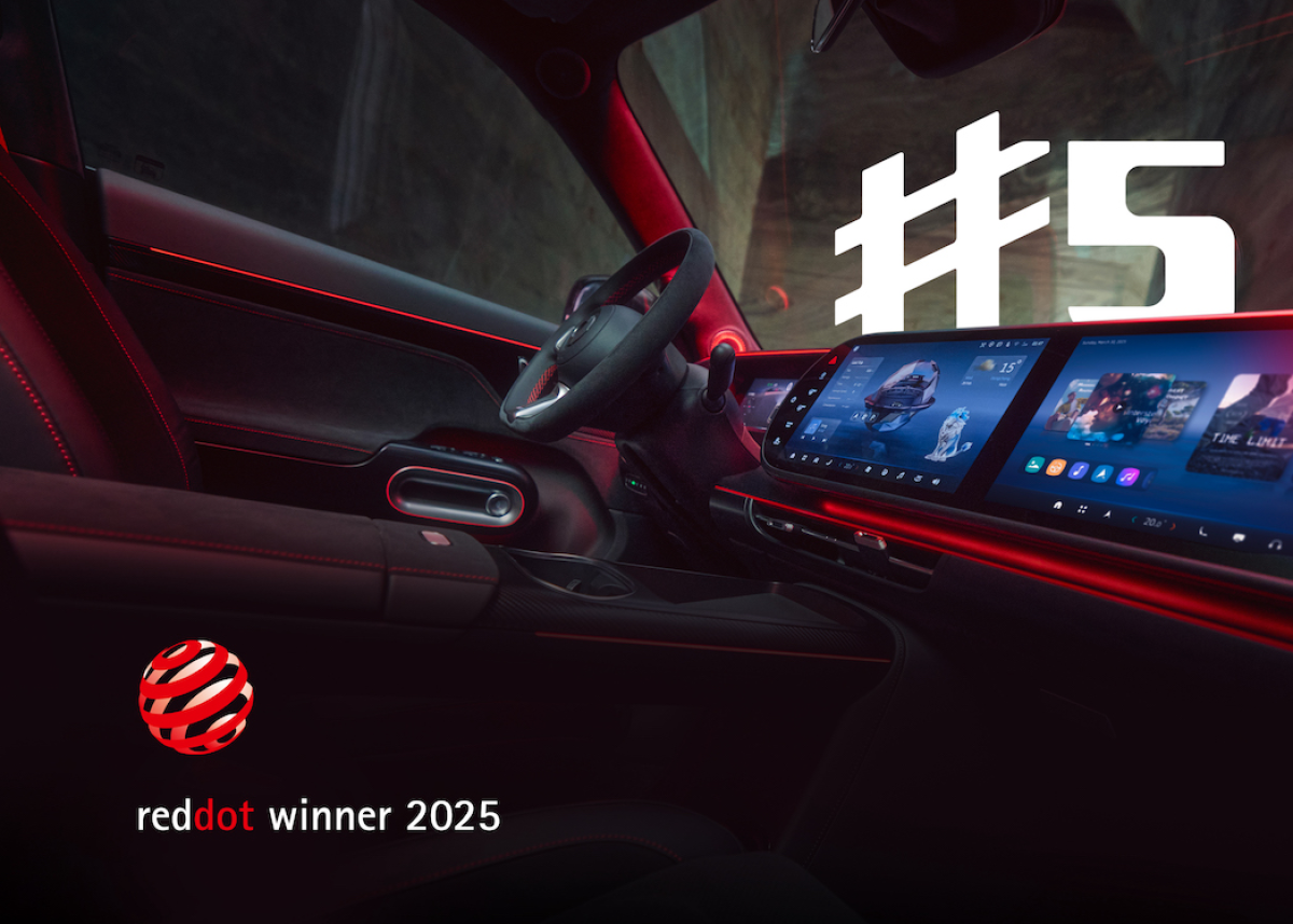 smart #5 erhält Red Dot Award für herausragendes Interface- und User-Experience-Design