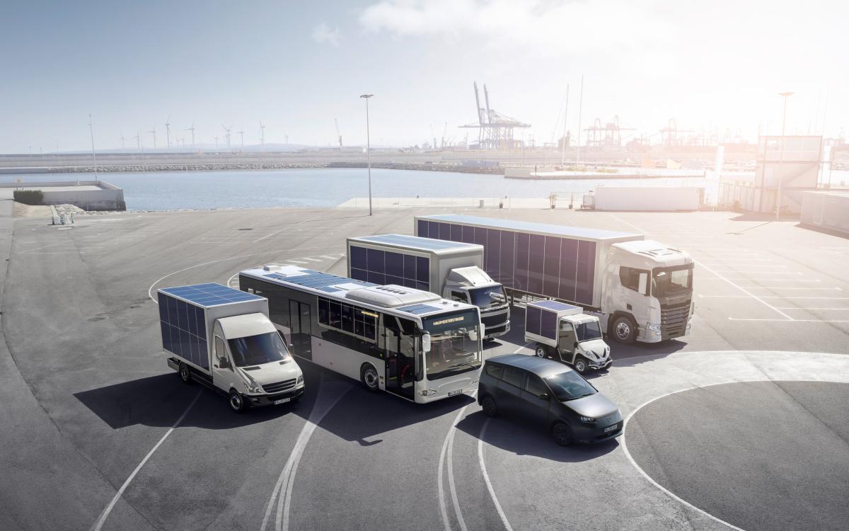 IAA Transportation - Sono Motors präsentiert verschiedene Nutzfahrzeuge mit Solarlösungen