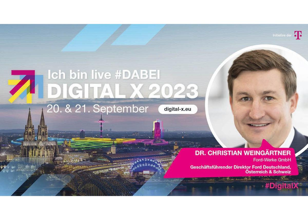 Ford präsentiert seine Transformation zum Technologiekonzern auf der Messe „Digital X“ in Köln