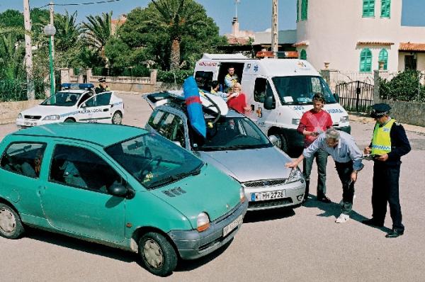 Dienstwagenunfall im Ausland