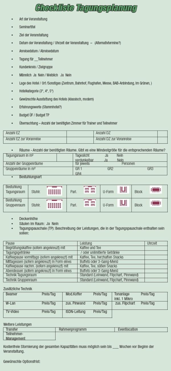 Tagungsplanung leicht gemacht
