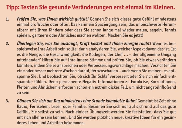 Gesund sein!