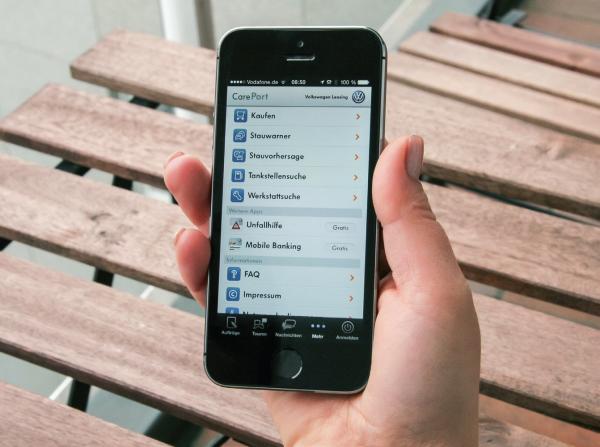 Auftrag per Smartphone