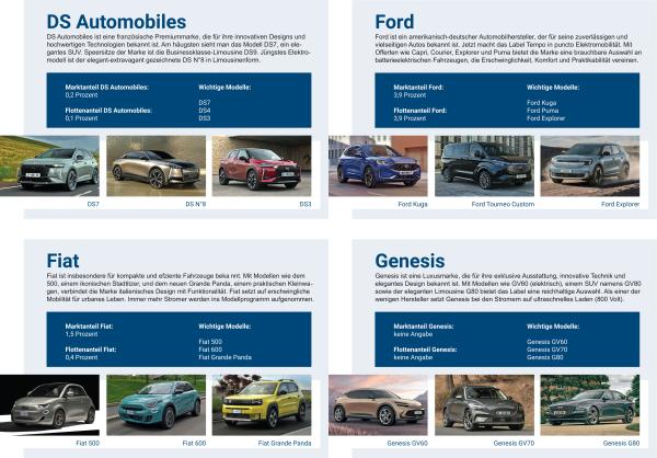 Marktübersicht relevanter Automobilhersteller