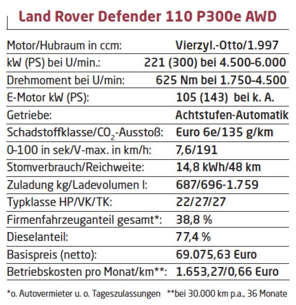 Defender mit Stecker